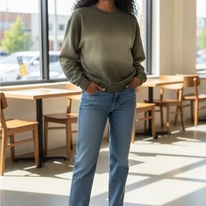 H&M Khaki Women's Sweatshirt